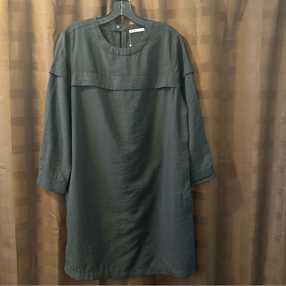 NWOT BLDWN Women's Annika Long Sleeves Button Cuff Mini DressSize L reg $189 - Picture 7 of 11